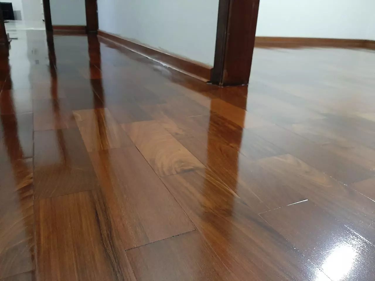 Aplicação de Sinteco em Tacos de Ipê de primeira